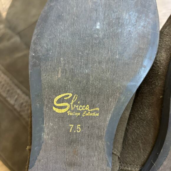 Sbicca Gusto Khaki Suede OTK Boots Boho Western Nasty Gal Collab 7.5 - Picture 6 of 9